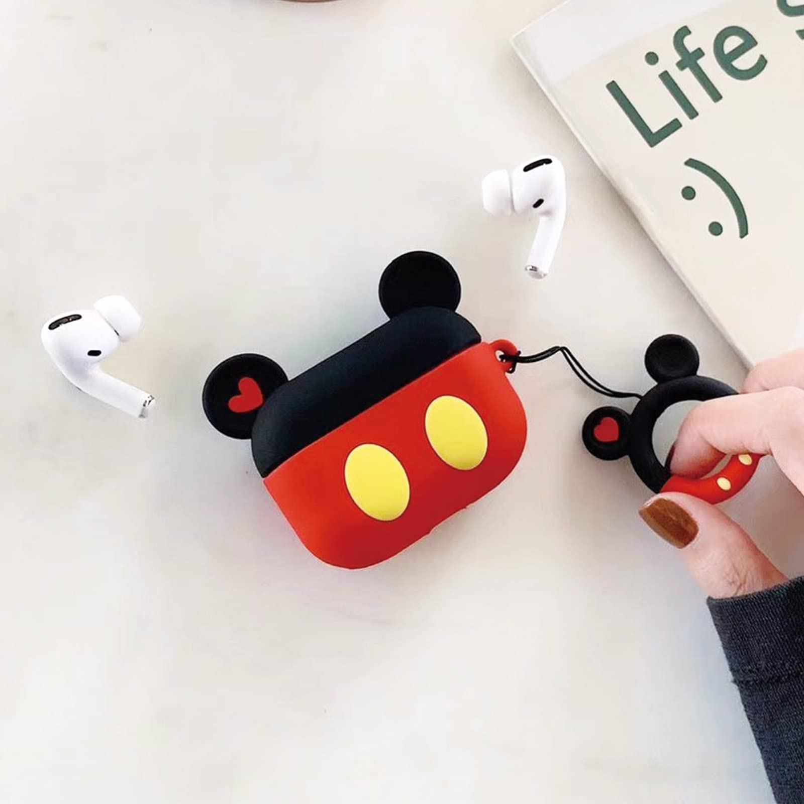 Amazon | AirPods Pro2 用ケース 充電ケース シリコンケース ミッキー